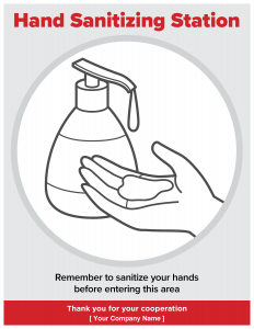 Hand Sanitizing Station