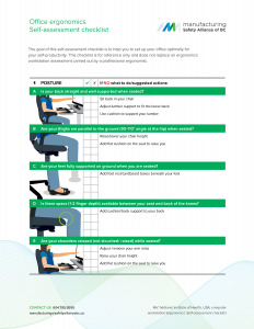 Ergonomics Checklist